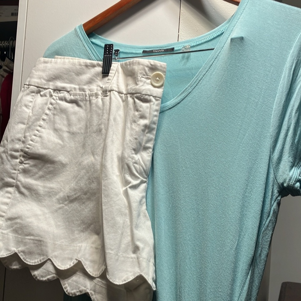 Loft shorts with matching Tahari tshirt